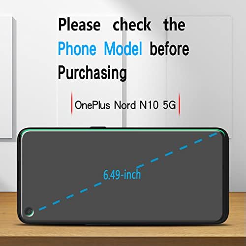 Slanku [3-Pack] עבור OnePlus nord N10 5G מגן מסך זכוכית מחוסמת, אנטי-סקרט, ללא בועות, התקנה קלה, ידידותי למארז